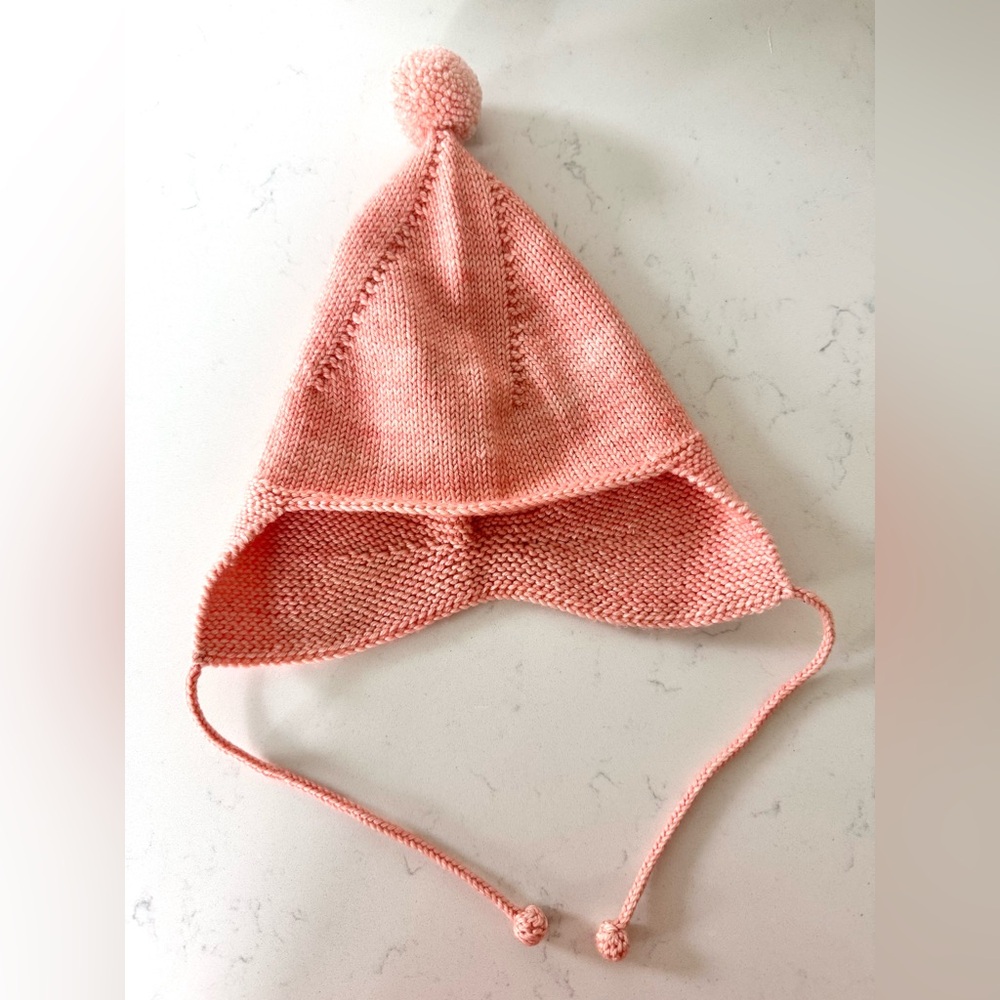 Misha And Puff Toddler Pink Knit Hat